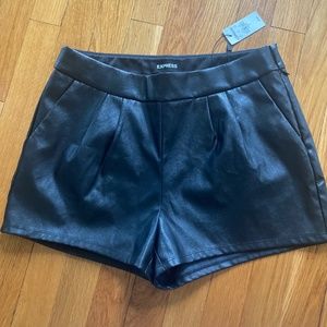 Women’s Black faux shorts